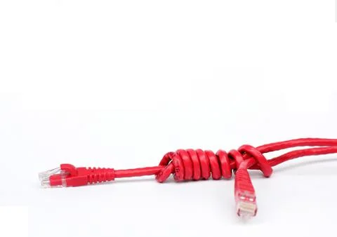 Usb cable isolated on white background Stock Photos