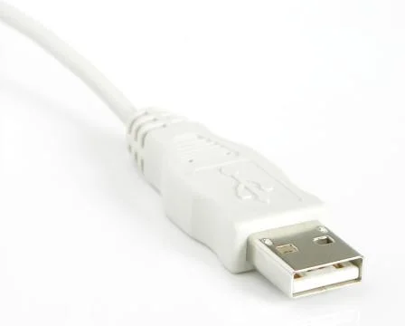 Usb cable isolated in a white background  Stock Photos