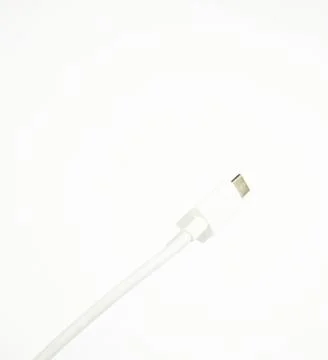 USB Cable Isolated on White background Stock Photos