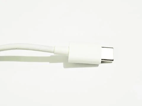 USB Cable Isolated on White background Stock Photos