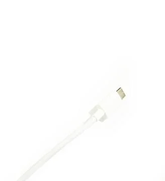 USB Cable Isolated on White background Stock Photos