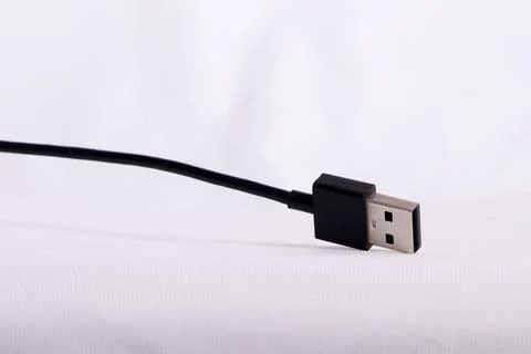 A USB cable for mobile charging Stock Photos