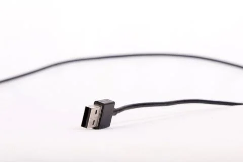 A USB cable for mobile charging Stock Photos