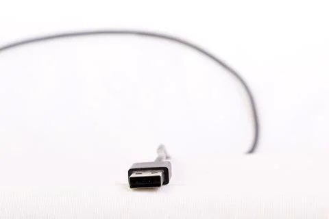 A USB cable for mobile charging Stock Photos