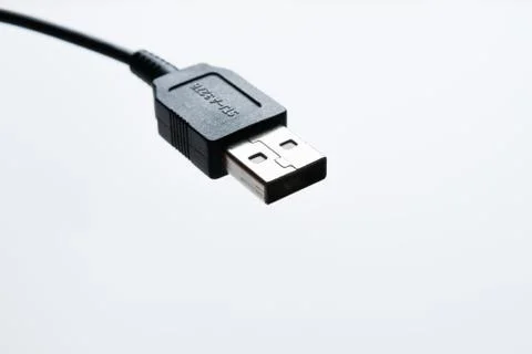 USB cable plug isolated Fotos de archivo