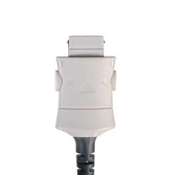 USB cable plug isolated on white Stock Photos