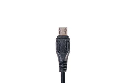 USB cable plug isolated on white Stock Photos