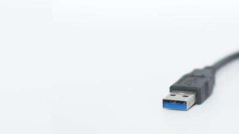 Usb cable video Stock Footage 301060546