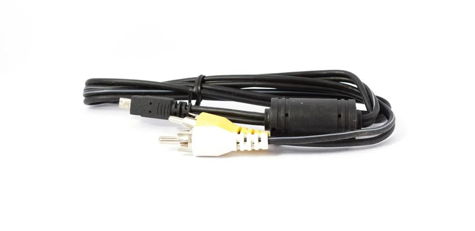 USB cable on a white background Stock Photos