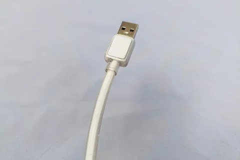 USB Charging Cable with White Background Stock Photos