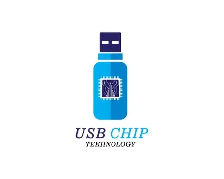 Usb  chip concept vector illustration Stock Illustration