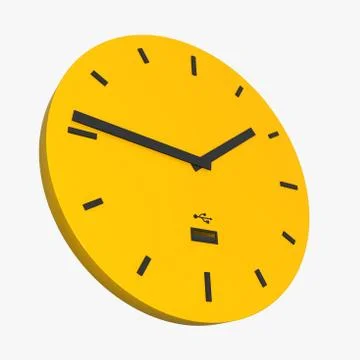 USB-clock Stock Illustration