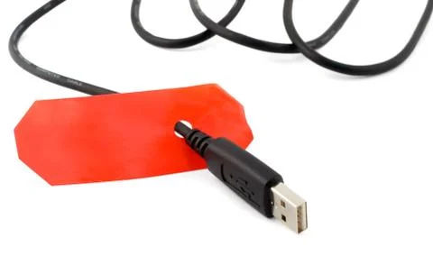 Usb computer cable 库存照片