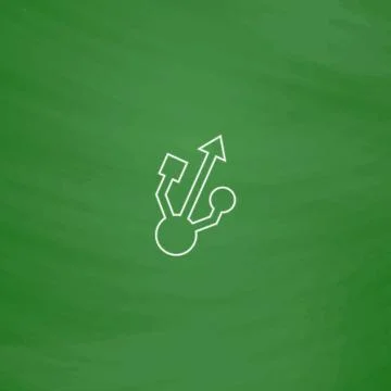 Usb computer symbol Stock Illustration