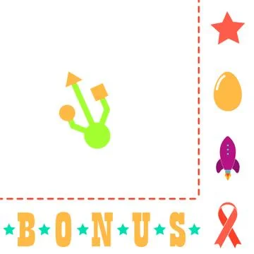 Usb computer symbol Stock Illustration