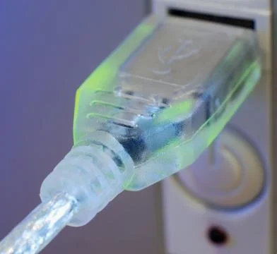 Usb connection cable Stock Photos