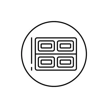 USB, connector icon. Simple line, outline vector elements of connectors and Stock Illustration