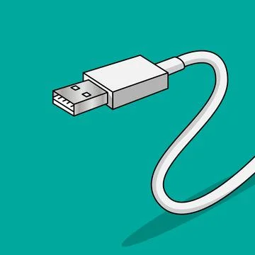 USB Connector Stock Illustration