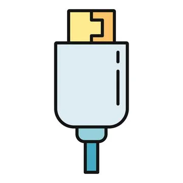 Usb connector plug icon transmitting data 스톡 일러스트