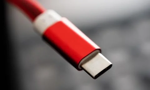 USB connector for smartphone Stock Photos