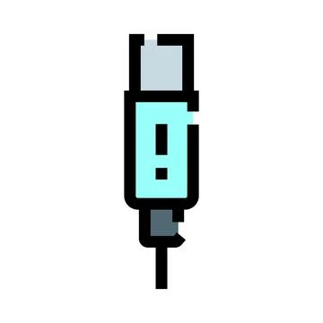 Usb connector technology for charging and data transfer Illustrazione stock