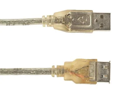 Usb connector, transparent 스톡 사진