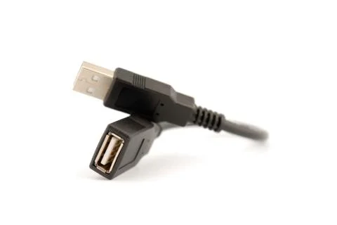 Usb connectors, cable. Stock Photos