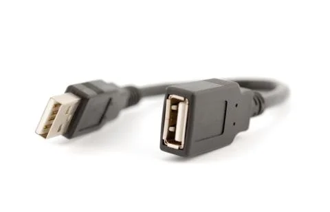 Usb connectors, cable. Stock Photos