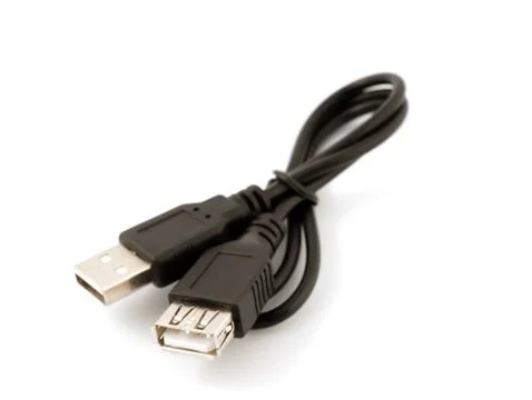 Usb connectors, cable. Stock Photos