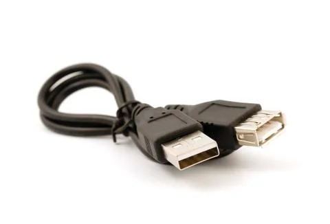 Usb connectors, cable. Stock Photos