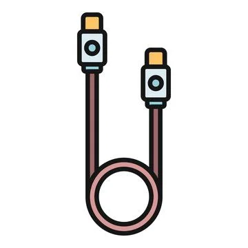 Usb data cable icon for charging devices イラスト素材