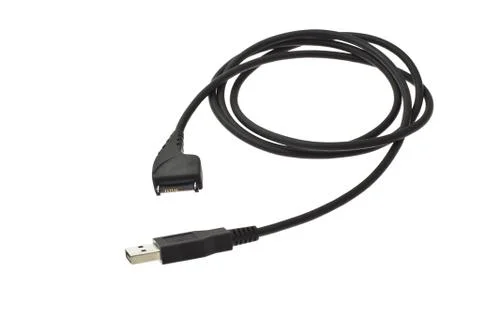 Usb data cable for mobile phone Stock Photos