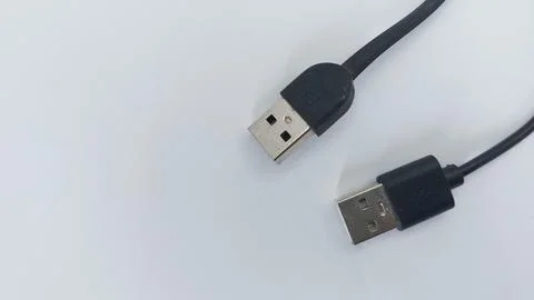 Usb data cable that is used to transfer data or files Stock Photos
