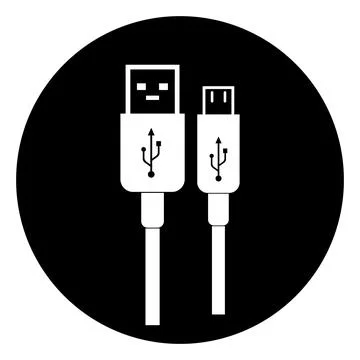 USB data transfer logo  design. Stock Illustration