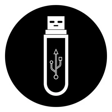 USB data transfer logo  design. Stock Illustration
