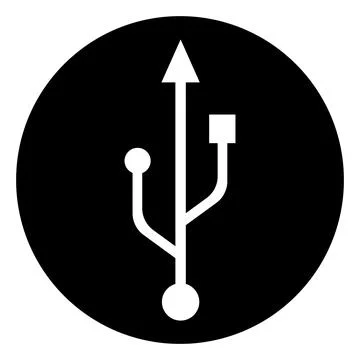 USB data transfer logo  design. Stock Illustration