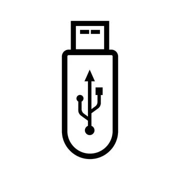 USB data transfer logo. Stock Illustration