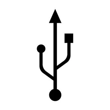 USB data transfer logo. Stock Illustration