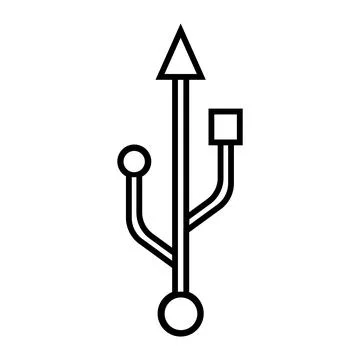 USB data transfer logo. 스톡 일러스트