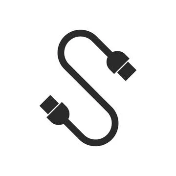 USB data transfer,cable icon Stock Illustration