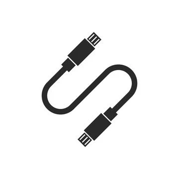USB data transfer,cable icon イラスト素材