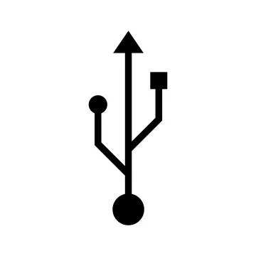 USB data transfer,cable icon Stock-Illustration