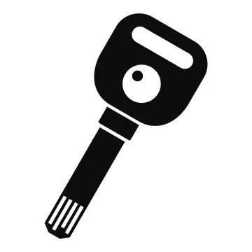 Usb digital lock key icon, simple style Stockillustratie