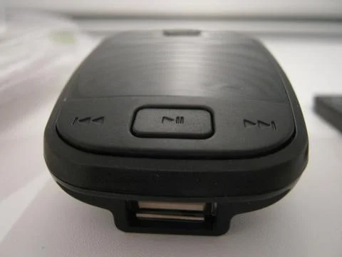 USB digital player input with buttons Foto stock