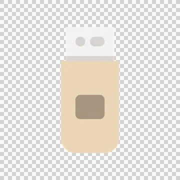Usb drive flat icons. symbol technology for databases, files and digital. Stock Illustration