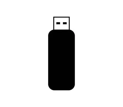 Usb drive icon illustrated in vector on white background usb drive icon il... Stock Photos
