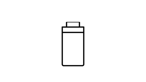 USB drive icon representing portable data storage device. Stock Footage 333461992