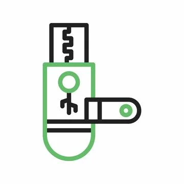 Usb Drive icon vector image. Stock Illustration