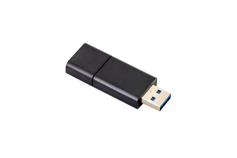 USB Drive or USB Flash Isolated on White Background Stock Photos