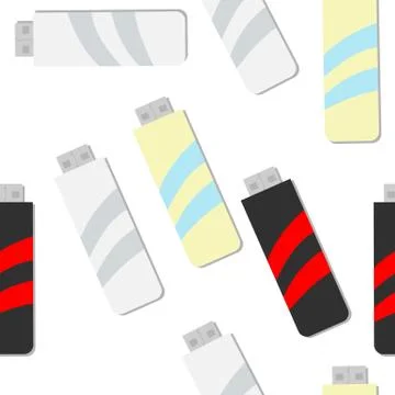 Usb drive seamless pattern Stock Illustration